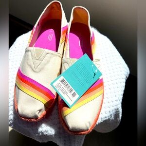TOMS - Womens Espadrilles - Multicolor Sunset Size 12